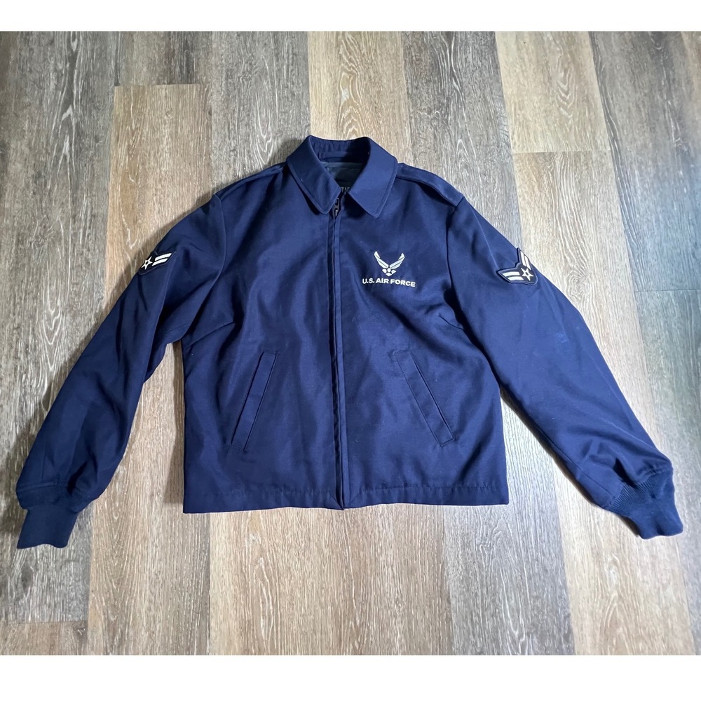 US Air Force Lightweight Jacket Womens 12R Blue Wing's Collection Military USAF